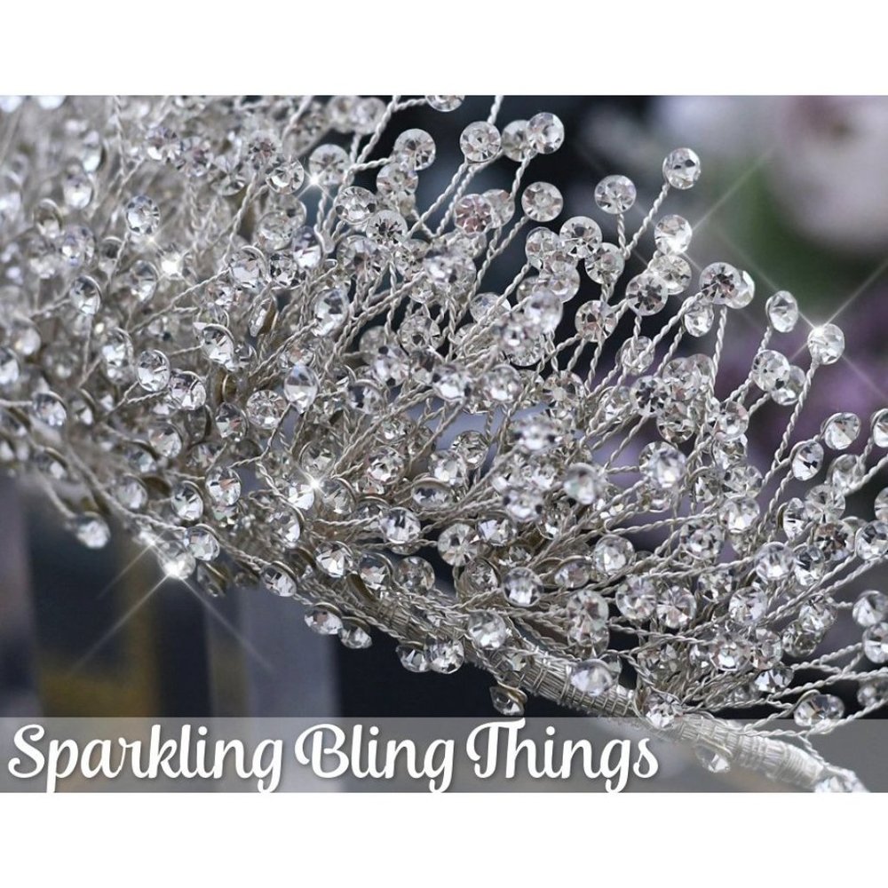 NEW Sparkling Bling Crystal Rhinestone Wedding Tiara Bride Bridesmaid Pr… - Picture 7 of 7